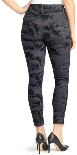 Nine West Jeans Women's Gramercy Skinny Ankle Jeans 4 - Black Military Camo