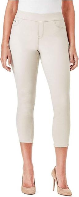 Nine West Women's Heidi Pull-On Skinny Crop Jeans 8 - Travertine