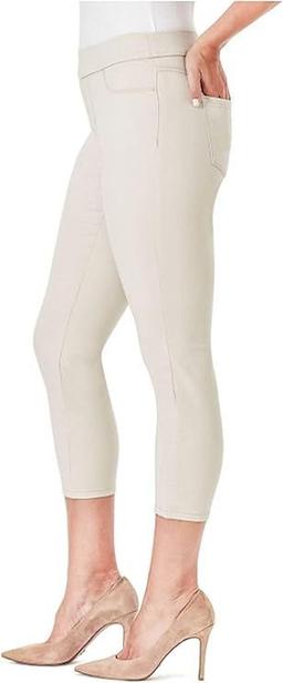 Nine West Women's Heidi Pull-On Skinny Crop Jeans 8 - Travertine