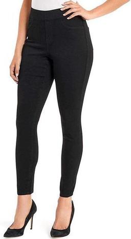 Nine West Women's Heidi Pull-On Skinny Jeans 12 - Black Rinse