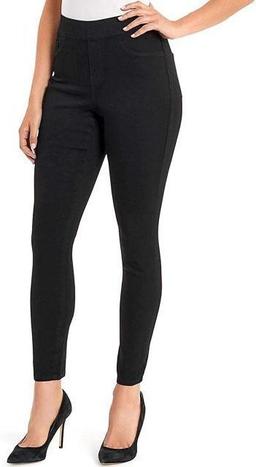 Nine West Women's Heidi Pull-On Skinny Jeans 4 - Black Rinse
