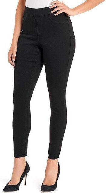 Nine West Women's Heidi Pull-On Skinny Jeans 4 - Black Rinse