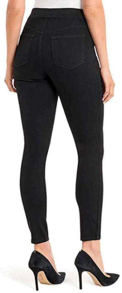 Nine West Women's Heidi Pull-On Skinny Jeans 4 - Black Rinse