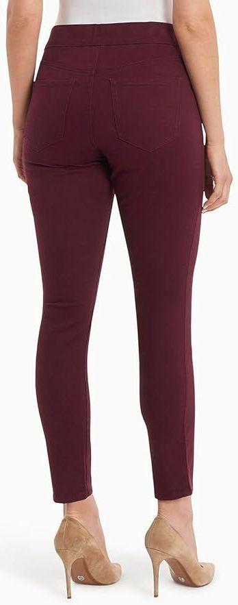 Nine West Women's Heidi Pull-On Skinny Jeans 4 - Cabernet