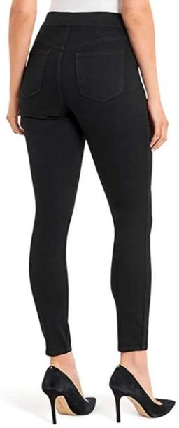 Nine West Women's Heidi Pull-On Skinny Jeans 6 - Black Rinse