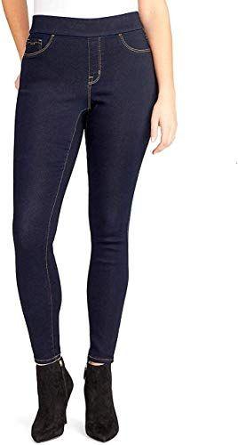 Nine West Women's Heidi Pull-On Skinny Jeans 6 - Rinse