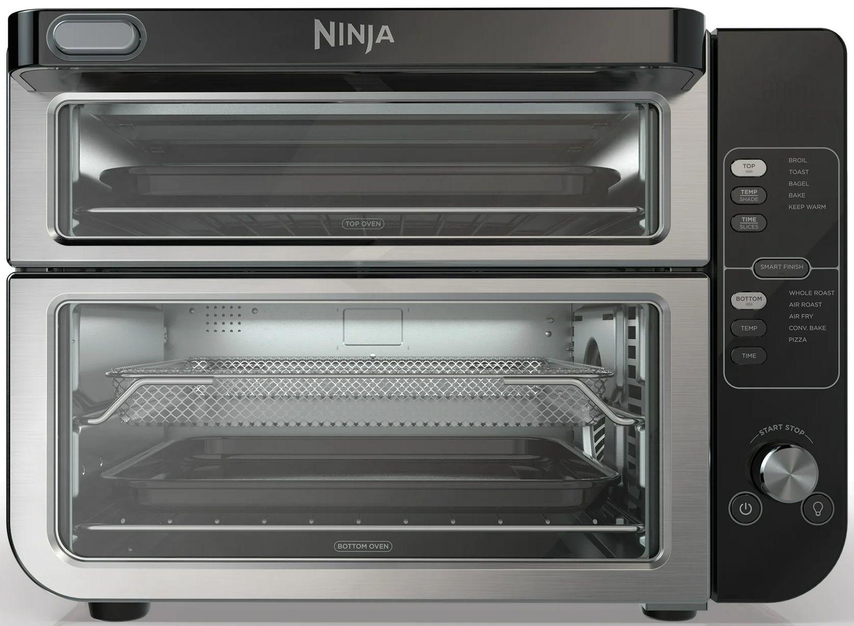 Ninja  DCT400 10-in-1 Double Oven with FlexDoor - Stainless Steel/Black - Premium