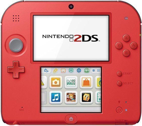 Nintendo 2DS Handheld Gaming Console 2GB in Crimson Red Mario Kart 7 Edition in Excellent condition