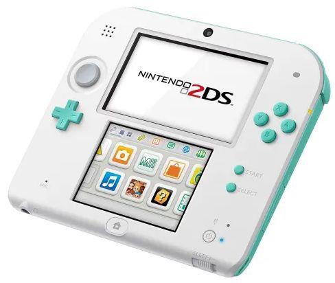 Nintendo 2DS Handheld Gaming Console 2GB in Sea Green in Excellent condition