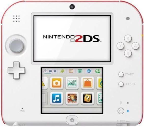 Nintendo 2DS Handheld Gaming Console 2GB in White/Red in Excellent condition