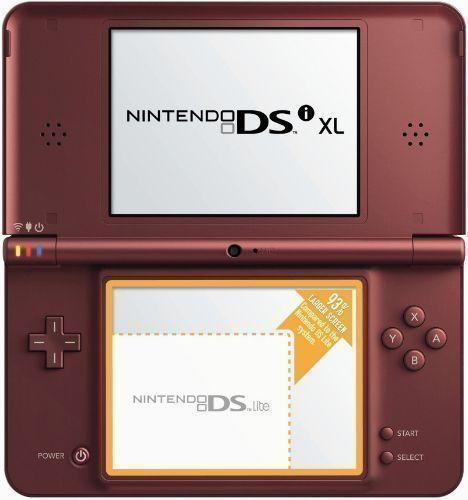 Nintendo  DSi XL Handheld Gaming Console - Burgundy - Excellent