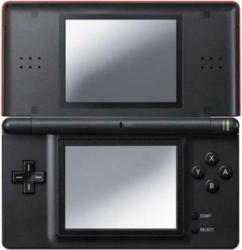 Nintendo DS Lite Handheld Gaming Console in Crimson/Black in Pristine condition