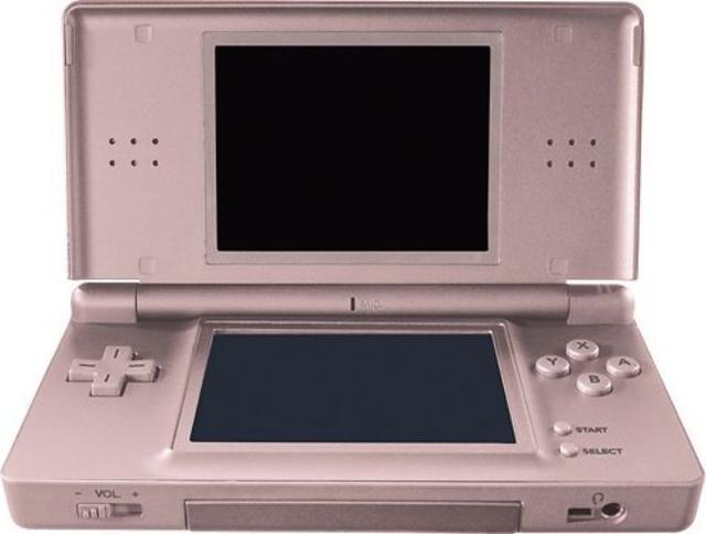 Nintendo DS Lite Handheld Gaming Console in Metallic Rose in Pristine condition