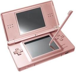 Nintendo DS Lite Handheld Gaming Console - Metallic Rose