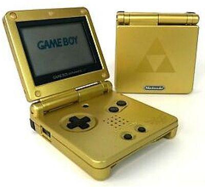 Nintendo  Game Boy Advance SP Gaming Console - Gold - Excellent