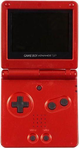 Nintendo Game Boy Advance SP Gaming Console in Red in Excellent condition