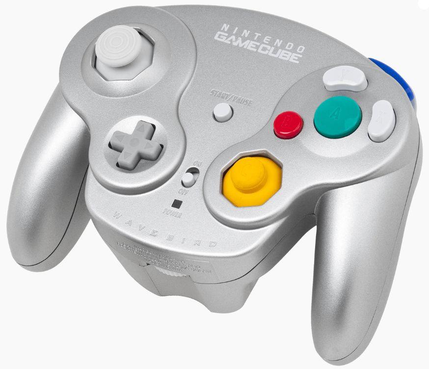 Nintendo GameCube Wavebird Wireless Controller - Platinum