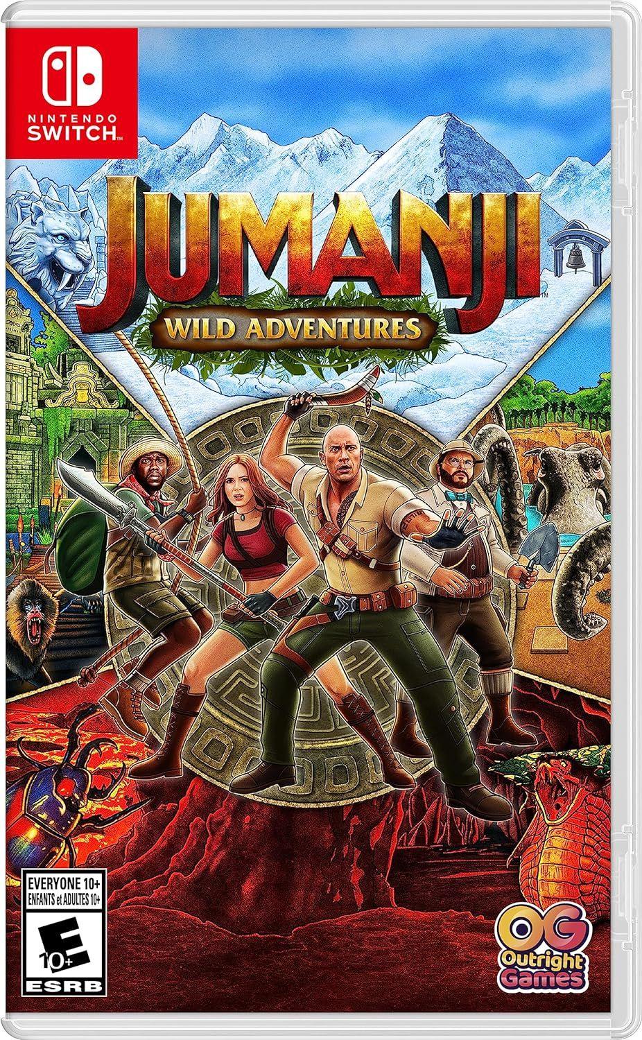 Nintendo  Switch Jumanji: Wild Adventures Video Game - Red - Excellent