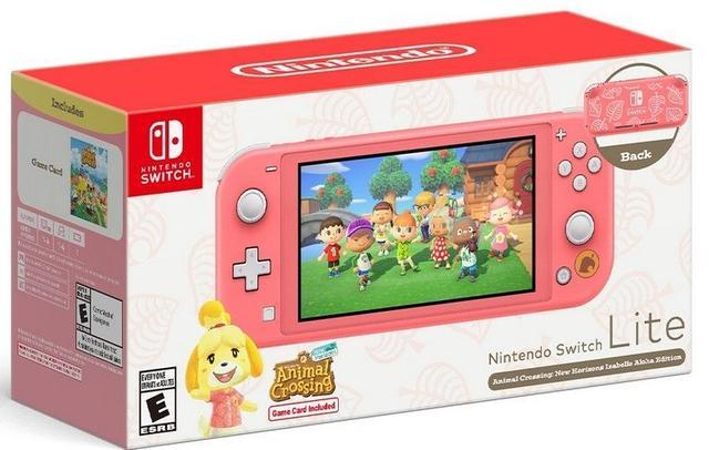 Nintendo Switch Lite Handheld Gaming Console 32GB in Animal Crossing: New Horizons Isabelle Aloha Edition in Excellent condition