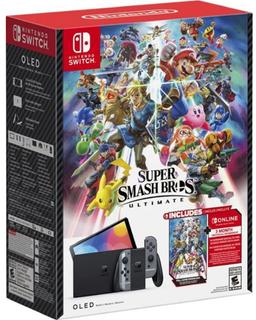 Nintendo Switch Super Smash Bros Ultimate Bundle - Grey