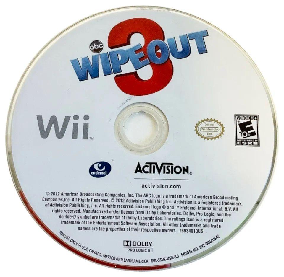 Nintendo  Wii  2012  Wipeout 3 Video Game (Disc Only) - Multicolor - Acceptable
