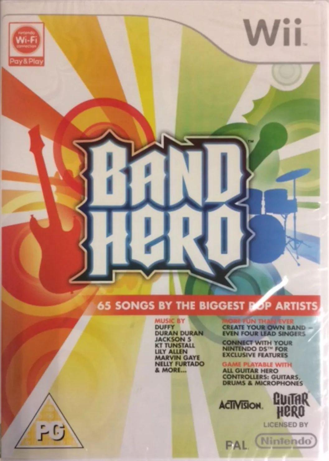 Nintendo  Wii Band Hero PAL Version Video Game - Green - Excellent