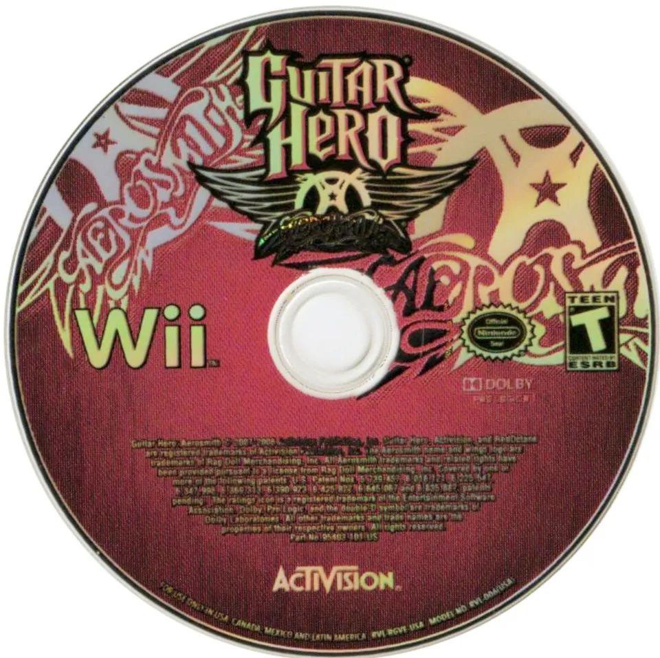 Nintendo  Wii  Guitar Hero Aerosmith 2008 Video Game (Disc Only) - Multicolor - Acceptable