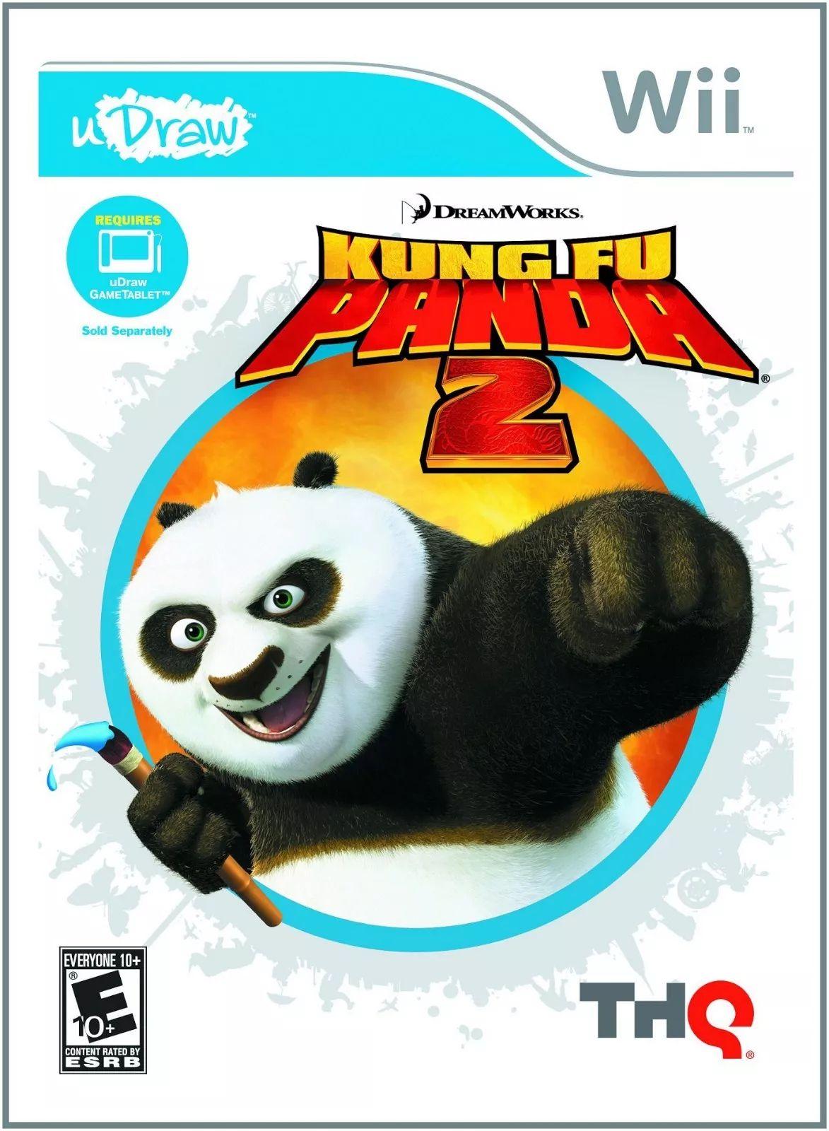 Nintendo  Wii KungFu Panda 2 uDraw Video Game  - Blue - Excellent