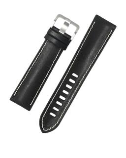 Novonappa Hybrid Leather watch strap (20mm) - Black