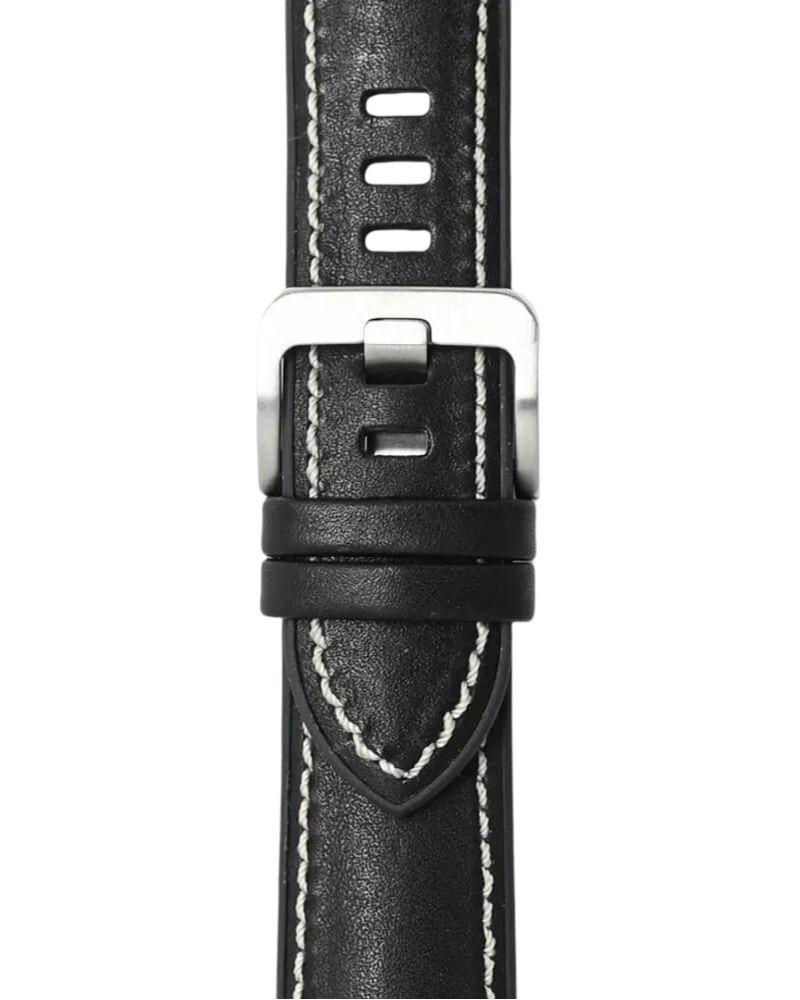 Novonappa Hybrid Leather watch strap (20mm) - Black