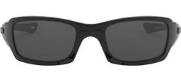 Oakley Fives Squared Mens Sunglasses - Grey Lenses/Polished Black Frame