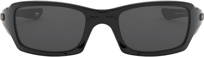 Oakley  Fives Squared Mens Sunglasses - Grey Lenses/Polished Black Frame - Excellent