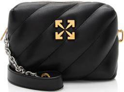 Off-White Quilted Leather Jackhammer Camera Bag - Leather - Black