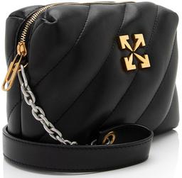 Off-White Quilted Leather Jackhammer Camera Bag - Leather - Black