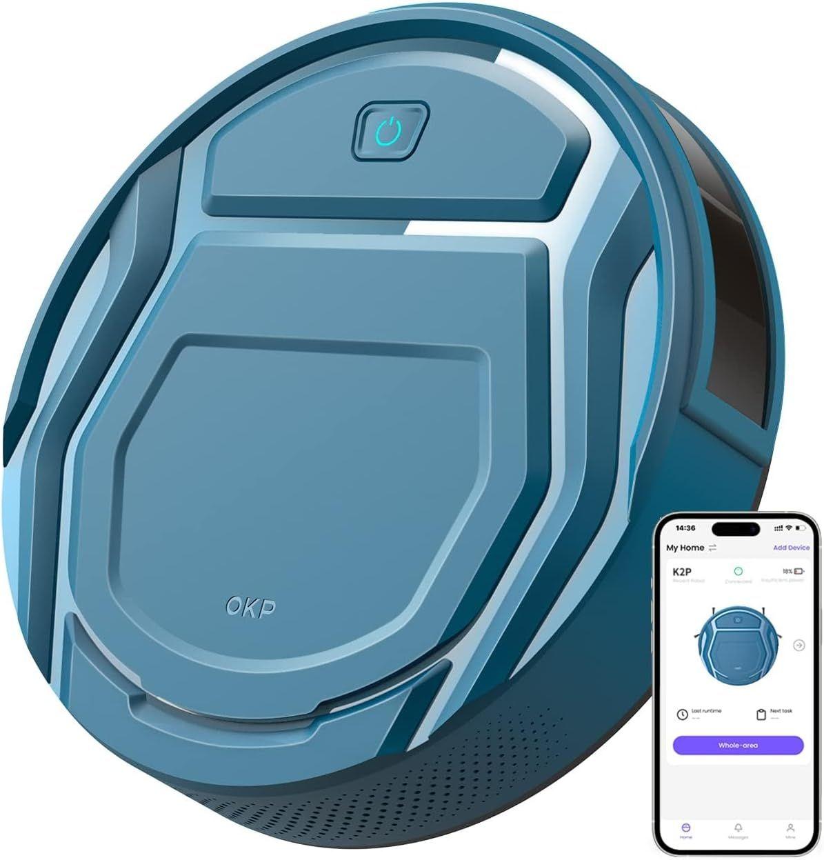 OKP  K2P Robotic Vacuum Cleaner - Blue - Excellent
