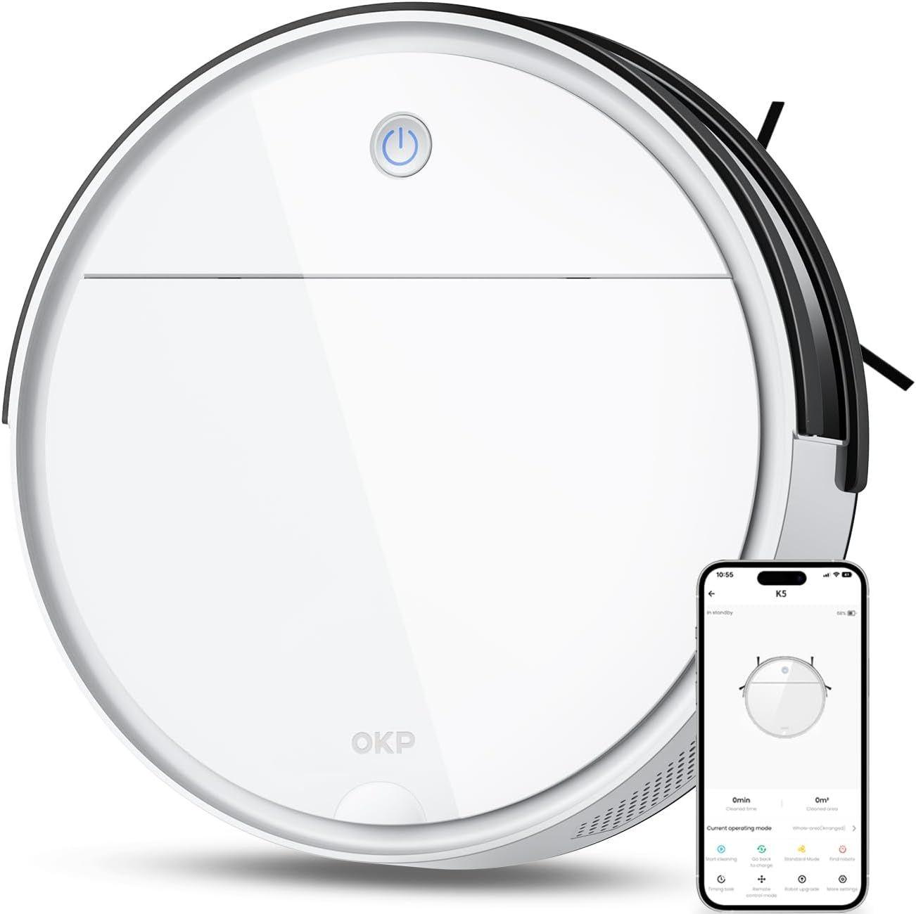 OKP  Life K5 Robot Vacuum - White - Excellent