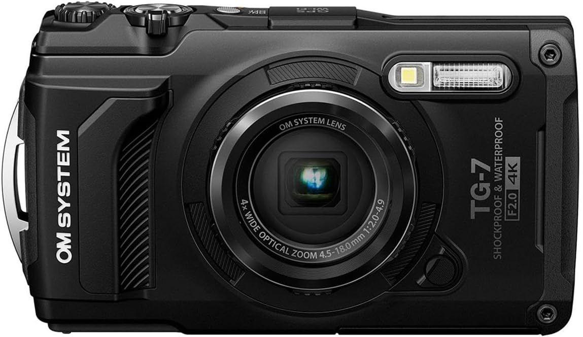 OM System  Tough TG-7 Digital Camera - Black - Excellent