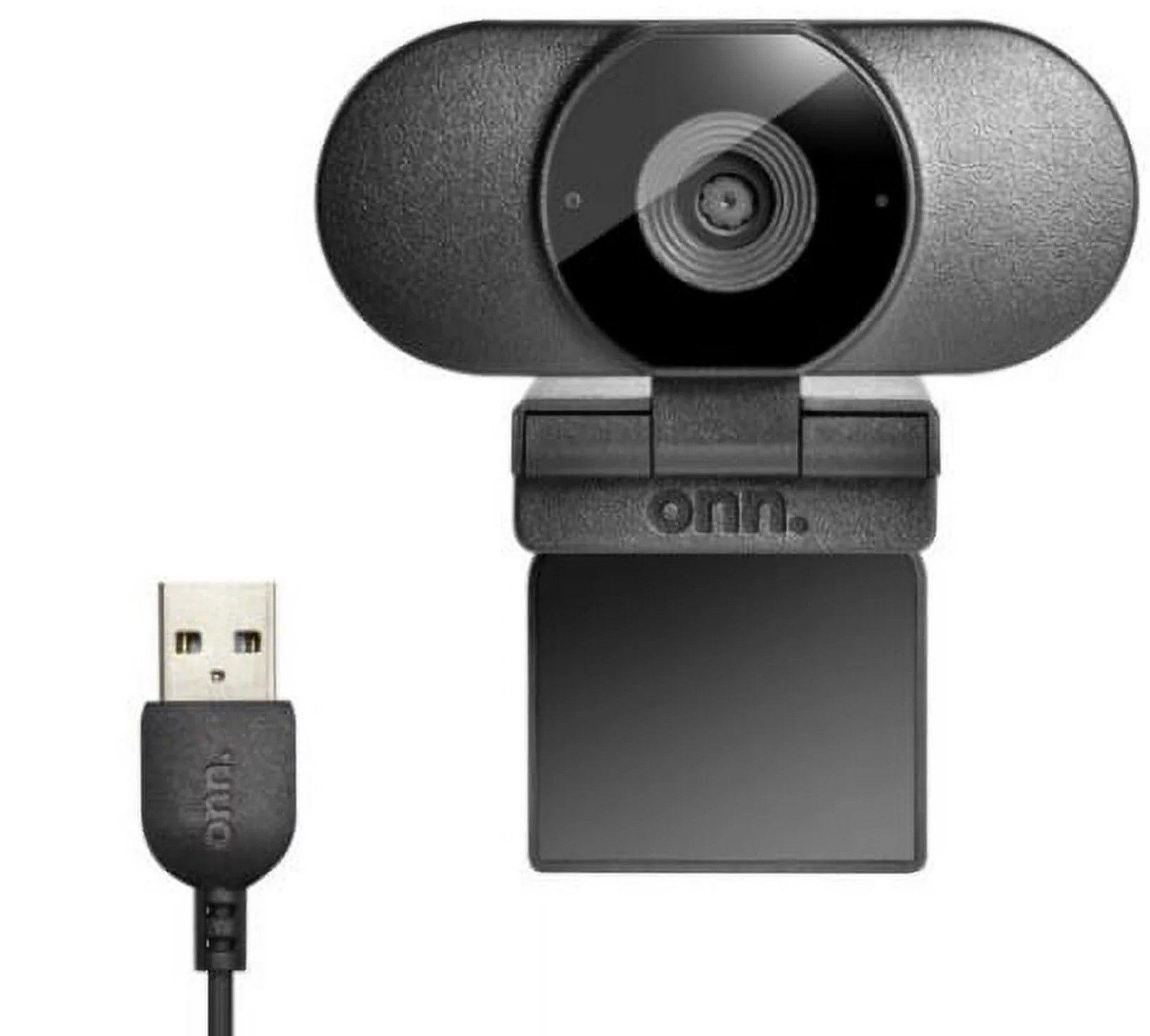 onn. 100028731 Webcam with Autofocus - Black