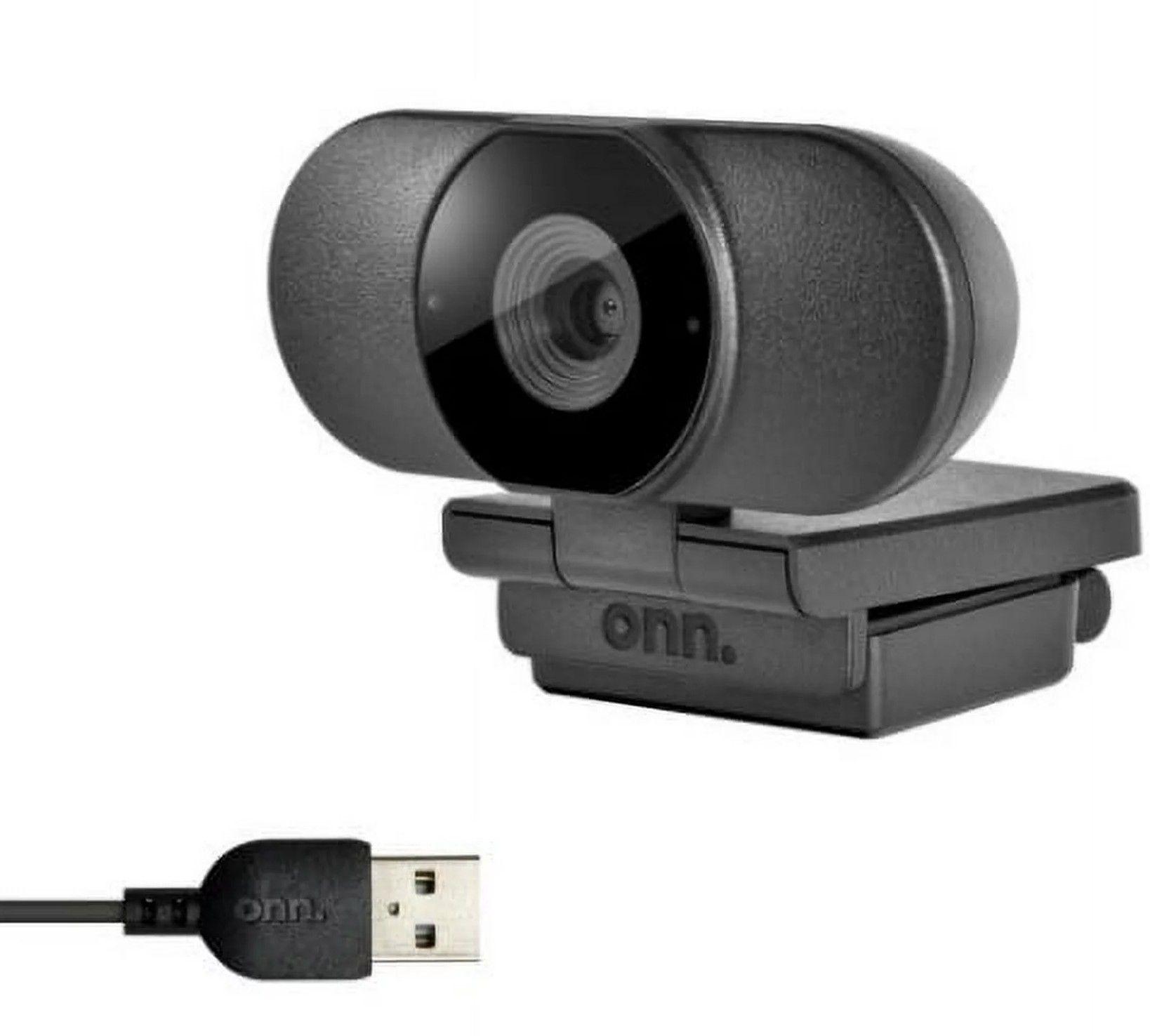 onn. 100028731 Webcam with Autofocus - Black