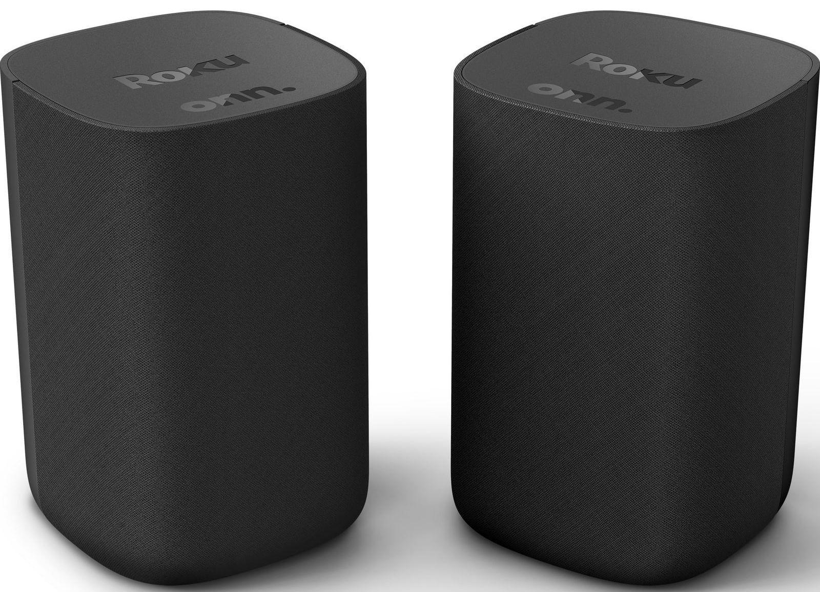 Onn  9040X Roku Wireless Surround Sound Speakers - Black - Excellent