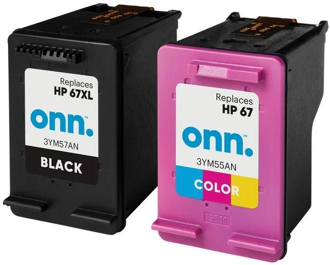 Onn.  HP 67XL/67 Black 67 Tricolor Printer Ink (2Pack) - Default - Brand New