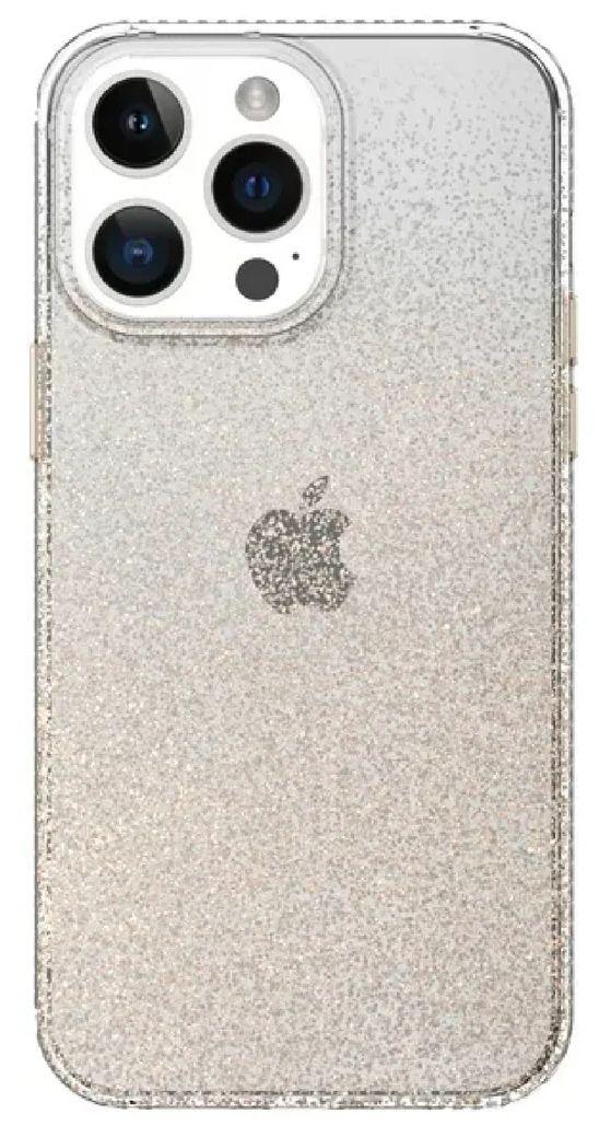 Onn.  Phone Case for iPhone 15 Pro Max - Gold Glitter - Brand New