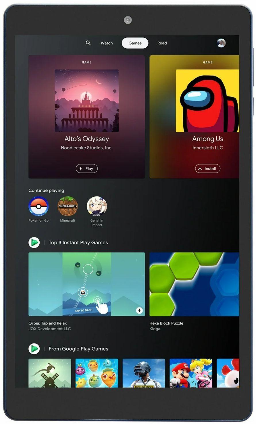 onn. Surf Tablet Gen 3 8" (2022) - 32GB - Bluetooth - Charcoal