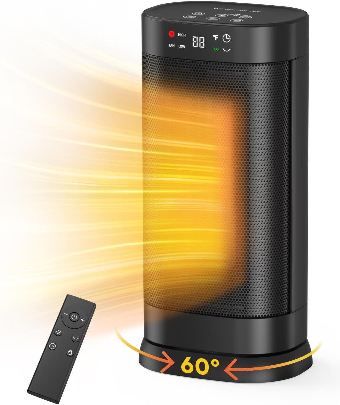 Oprunsy Space Heaters for Indoor (PTC-SH009RL) - Black