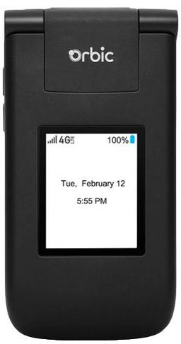 Orbic Journey V Flip Phone (4G) - 8GB - Black - Unlocked