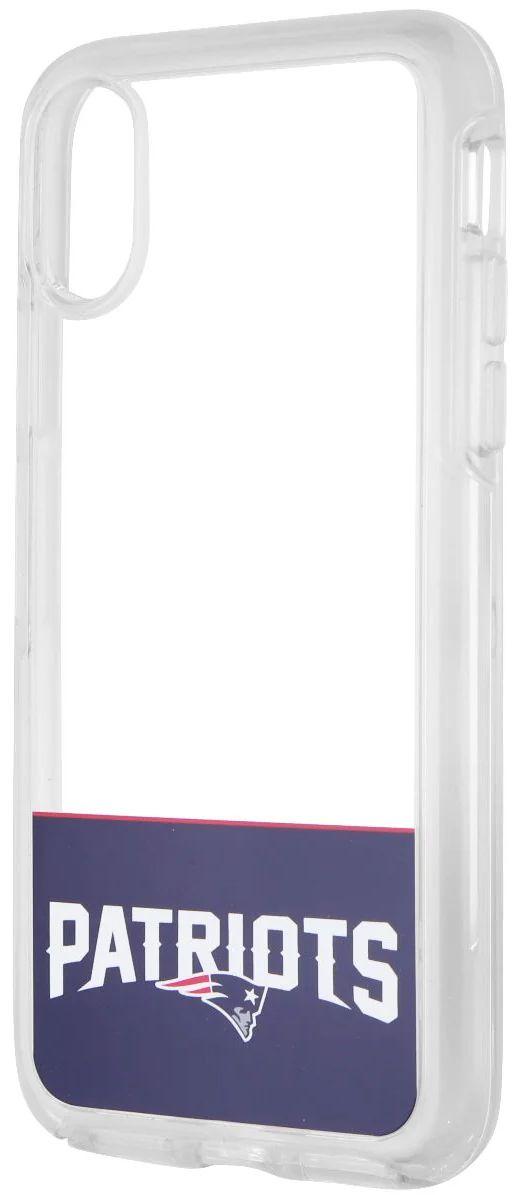 OtterBox  NFL Symmetry Phone Case for iPhone X/Xs - Patriots/Clear - Acceptable