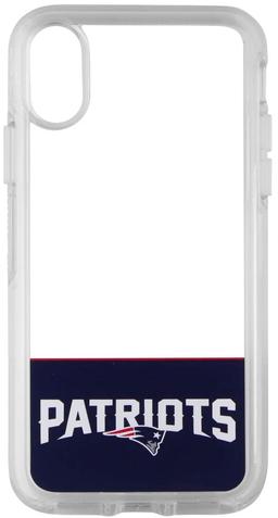OtterBox NFL Symmetry Phone Case for iPhone X/Xs - Patriots/Clear