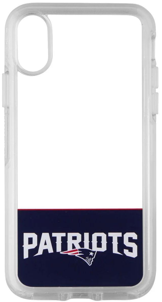 OtterBox NFL Symmetry Phone Case for iPhone X/Xs - Patriots/Clear