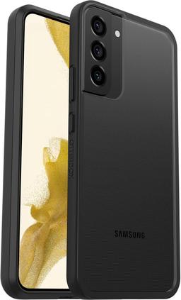 OtterBox React Series Phone Case for Galaxy S22+ - Black Crystal (Clear/Black)