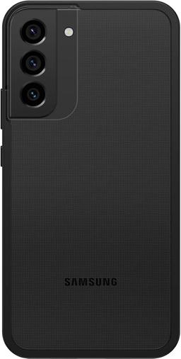 OtterBox React Series Phone Case for Galaxy S22+ - Black Crystal (Clear/Black)